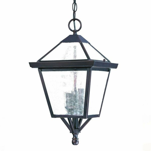 Estallar 18 x 9.75 x 9.75 in. Bay Street 3-Light Architectural Bronze Hanging Light ES3094582